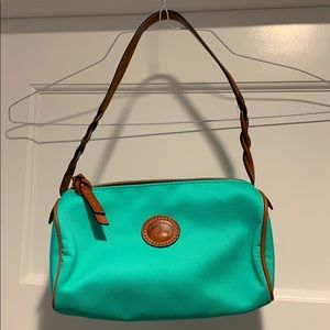 Green canvas Dooney & Bourke hand bag